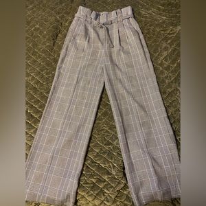 Express plaid, high waisted, wide leg, dress pant, size 6R